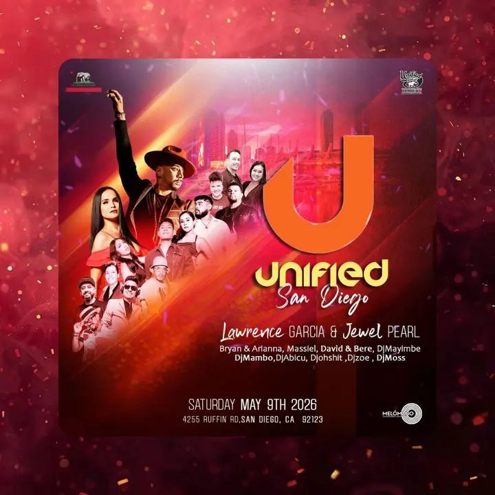 TOMORROW SATURDAY, May 9th 2026 Unified Social San Diego 🔥🔥🔥🔥 Join us for a second edition of the year, brought to you by Unified on2 project & Melomano Dance company Sa