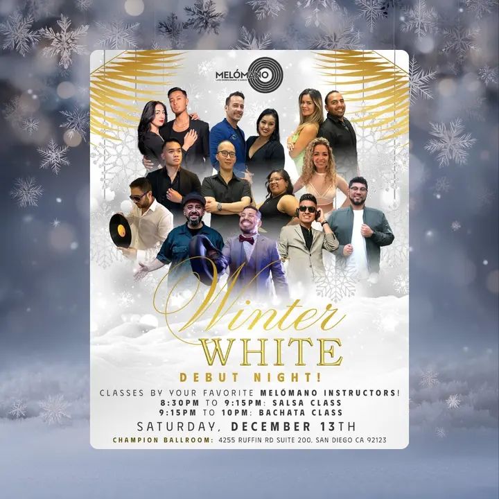 It’s almost showtime! 🥳✨❄️ WINTER WHITE DEBUT NIGHT! ❄️✨ The stage is set for one of the most magical nights of the year! 💃🕺 Join us for Melómano’s Winter White Debut Ni