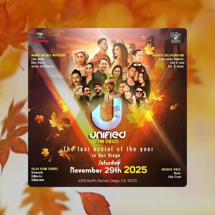 It’s going down this SATURDAY, November 29, 2025! The FINAL Unified Social of 2025 in San Diego!🙌🏾 Unified On2 Social Not just a Social…. It’s an Experience! ⚠️ Early bird