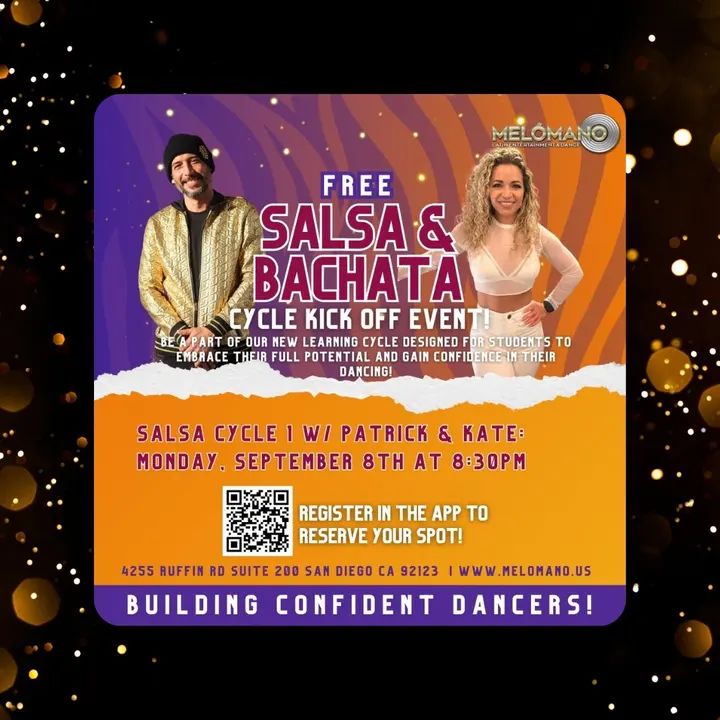 🚨TONIGHT! FREE SALSA CYCLE 1 KICK-OFF at 8:30PM!🍁🍂 These Cycles have been a BIG hit! Come check it out for one FREE session! NOW is the time to learn new moves and take yo