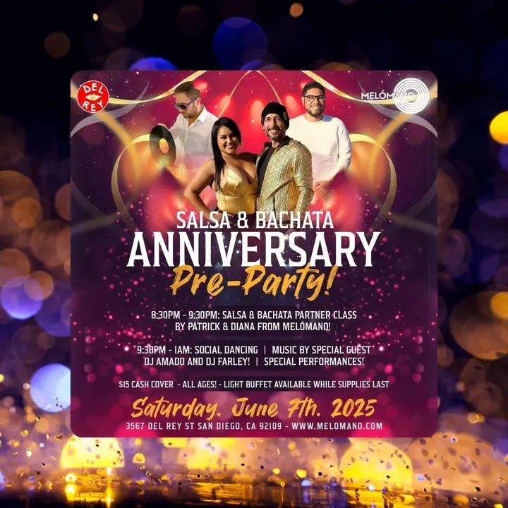 Melómano 11 Year celebration is coming up soon! 🥳 But for those who can’t wait, we have pre-party planned for you! Come dance with us at Tango Del Rey! 💃🏽🕺🏼 🗓 DATE: Satu
