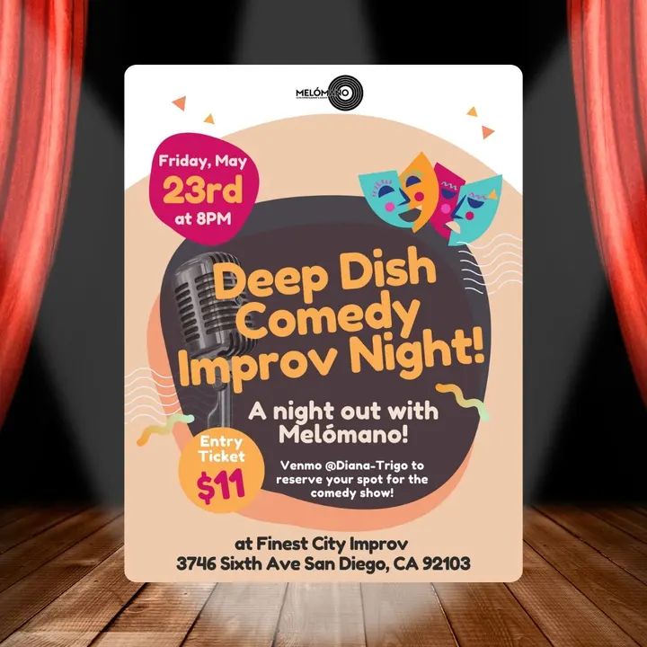 Time to have a fun night out with the dance fam! Lets go enjoy a comedy improv show and make new memories! 🗓️Date: Friday, May 23rd ⏰Time: 8pm! 📍 Finest City Improv - Hill
