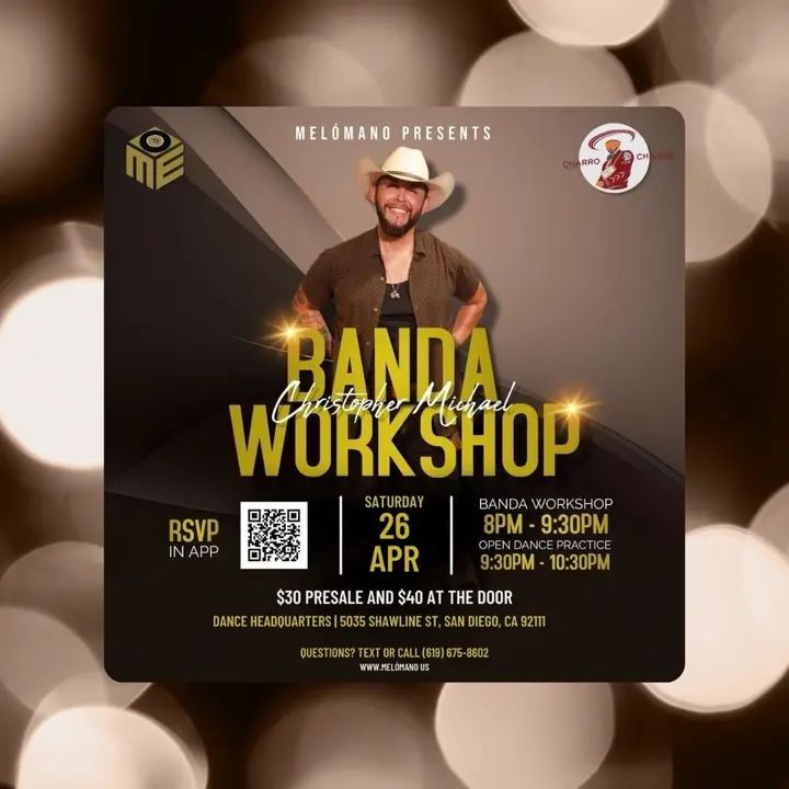 It’s back baby! Calling all Banda babes!🤠 Get ready to dive into the world of Banda music and unlock your musical potential. 🗓 DATE: Saturday, April 26th! ⏰ TIME: 8 pm -