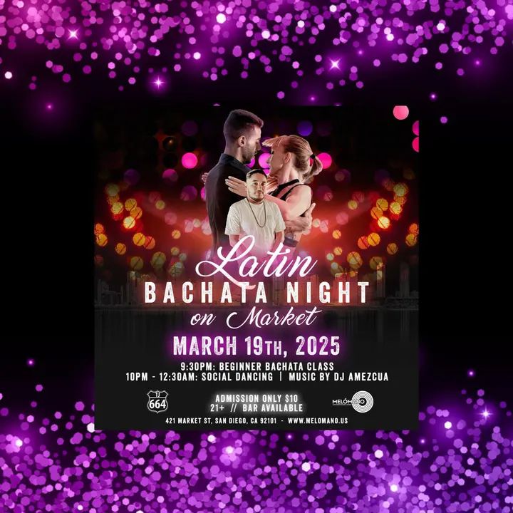 Get ready to spice up your weeknight with the best Latin rhythms! Join us for an unforgettable Latin Bachata Night right in the heart of the city at Market Street! 🎶💃 Latin