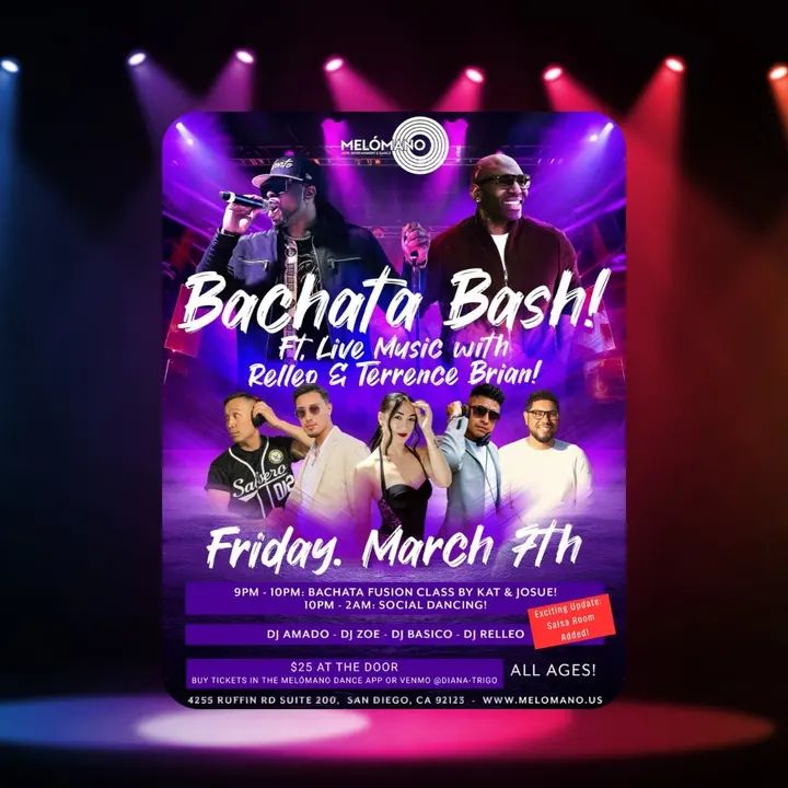 🌟TONIGHT IS THE NIGHT! Bachata Lovers!! 🫶 Get ready for a night full of incredible music, dancing, and bachata vibes! 🎶💃 You don’t want to miss this fun event! 🎉🎉 🗓 DA