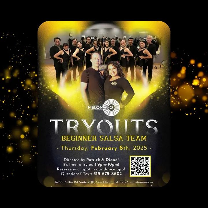 Join the Melómano Beginner Salsa partner performance teams TONIGHT!! 👯‍♀️💃🏽Friendly environment with positive vibes! 🙌🏼 Come check out the FREE Melómano Beginner Salsa P
