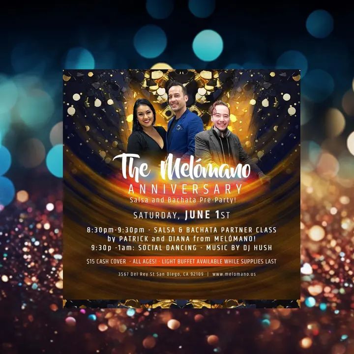 Melómano 10 Year celebration is coming up soon! 🥳 But for those who can't wait, we have a pre-party planned for you! Come dance with us at Tango Del Rey! 💃🏽🕺🏼 🗓 Date: Sa