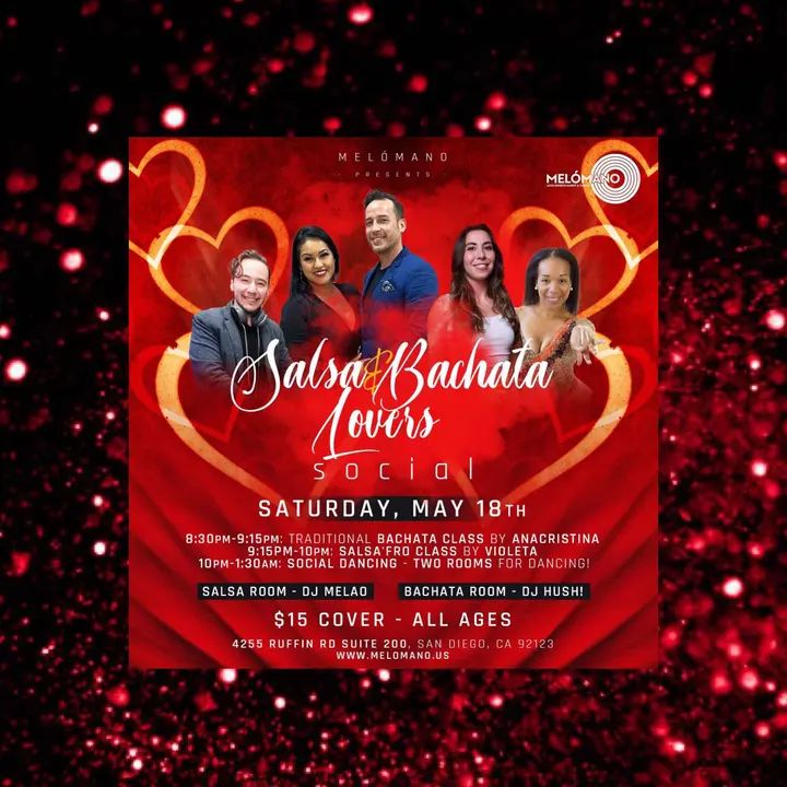 Salsa Lovers! and Bachata Lovers! This one is for you!! 📣Calling the salsa & bachata dancers looking to be in dancers Heaven!!! 🥰 On SATURDAY, May 18th we have a very speci