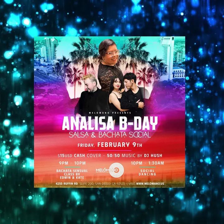 We are throwing a birthday salsa and bachata social!! 🎂 It's going down Friday, February 9th! Don't miss this fun event!!🥳 🎂🍾Birthday Celebration for the one and only A