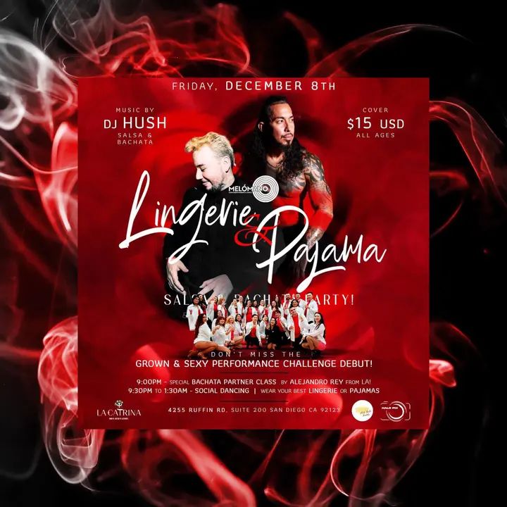 🔥 THIS FRIDAY! 🎉 The Melómano Lingerie 🫦🩱& PJ 🩳🤫Party is back FRIDAY DECEMBER 8th! The last one was an absolutely amazing time! Don’t miss this one! 🗓 FRIDAY, December