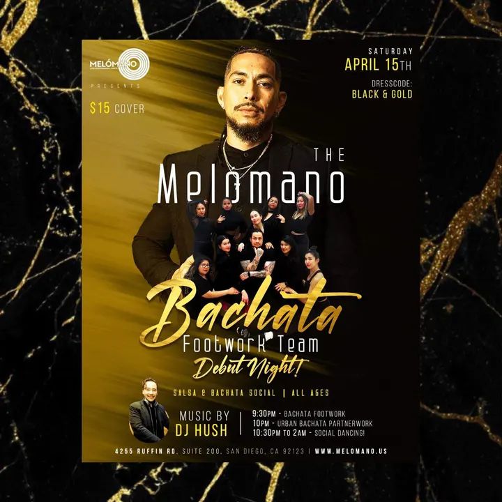 We are beyond excited to announce the return of the Melómano Bachata Footwork Team DEBUT NIGHT!! 🤗 These dancers have been hard at work preparing a very special performance