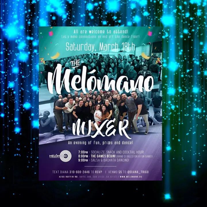 A fun night of mingling, mixing it up, prizes, and games awaits us! 🎉 The Melómano mixer is a place for good vibes and positive energy! 🤗 Lets get to know each other on and