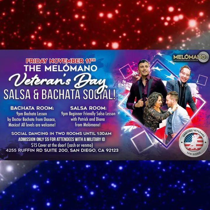 Friday November 11th we’re going big for the Veterans! 💪🏼 Join us for a night honoring Veterans! 🇺🇸🇺🇸 💙💙 Admission only $5 for attendees with a Military ID 💙💙 Your atte