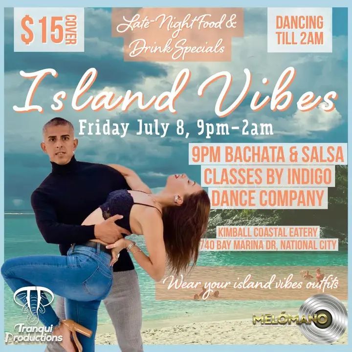 Get your island outfits ready!!🏝🌴😎 Tranqui Productions🐘 and Melómano Entertainment📀 present: ISLAND Vibes!!!🕺💃🌴😎🏝 Join us Friday July 8 @ 9pm!!! Event will be held at