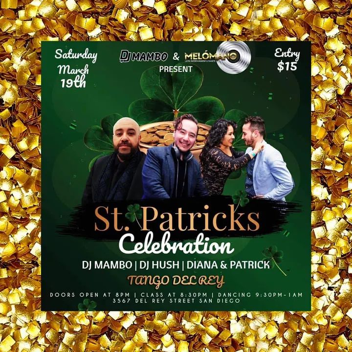🍀Save the date for a St. Patty's Day Celebration on Saturday, March 19th! 🥳 We’re combining our events to bring you an amazing night of dancing! 💯💃🏽 ‼️Don’t miss this o