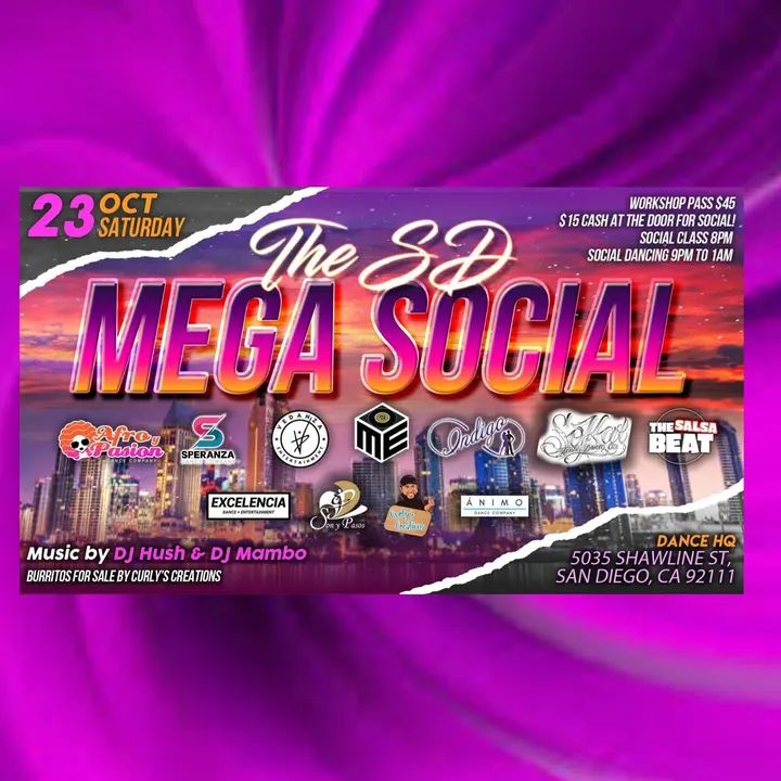 The San Diego Mega Social is going down Saturday, October 23rd!!! 🔥🔥🔥 Mark your calendars for this one time unprecedented event brought to you by your favorite San Diego Da
