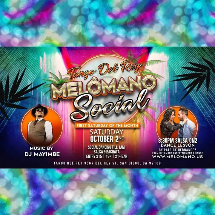 Tango Del Rey and Melómano is bringing yet another HOT night🔥 ♥️ We got the good vibes, fast music and great dances you're looking for! EVERY FIRST Saturday of the month joi