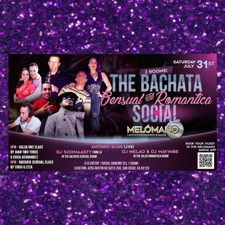 The wait is almost over!!! THIS SATURDAY, by popular demand Melómano is bringing back its Bachata Sensual & Salsa Romantica Social 🔥☀️ with 2 rooms for dancing!! ℹ️ DATE: S