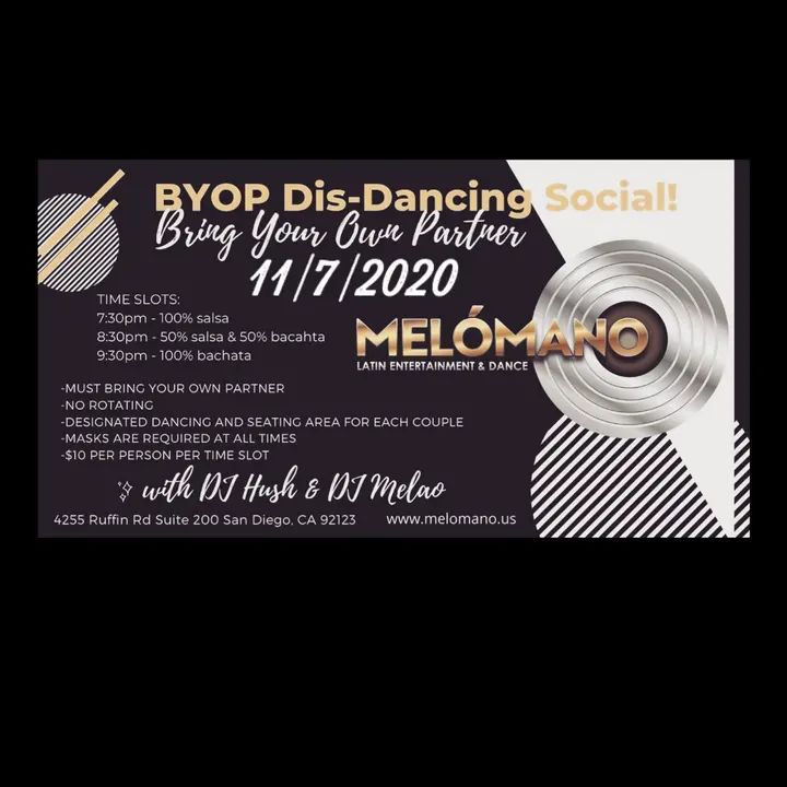 Join us for the BYOP Dis-Dancing Social on SATURDAY, November 7th 🥳 Your favorite DJ's Melao & Hush will be in the house playing your favorite music! ⚠️ Safety Guidelines