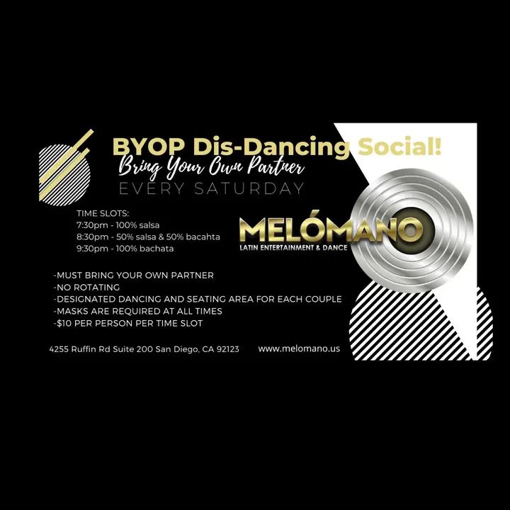 This Saturday we dance!!! 💃This is not your typical social! We have implemented several safety guidelines for partner dancing 🥳 ⚠️ Safety Guidelines ⚠️ ✅ Bring your own