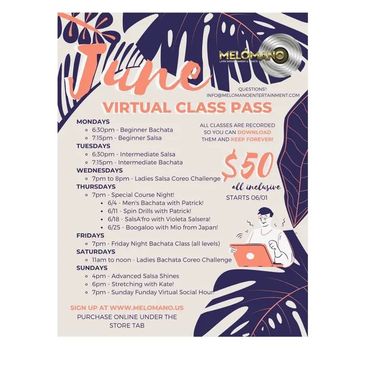 We keep adding more classes to our June Virtual Pass and still only $50 for the whole month! All classes are recorded and you get to keep them forever! ‼️ Buy your pass and ge