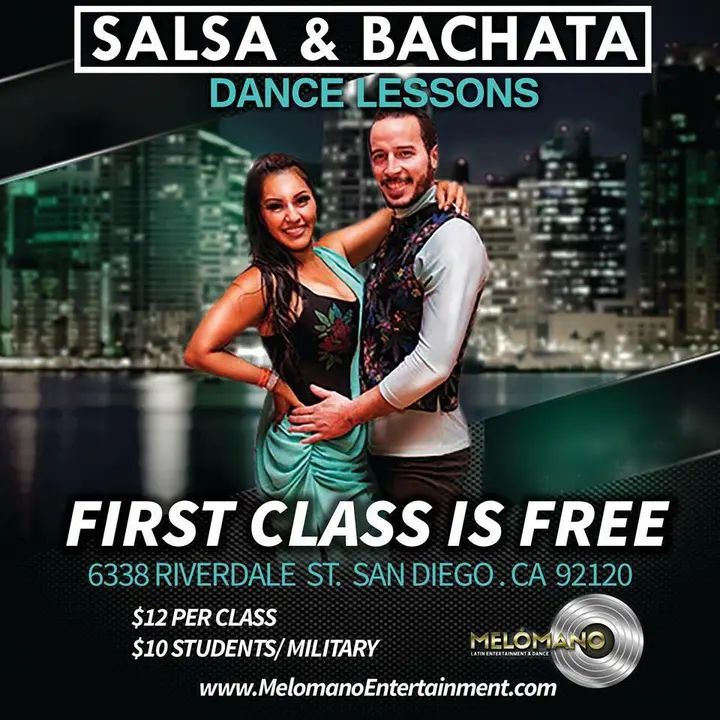 Bachata Mondays 6pm Beginner 7pm Intermediate Salsa Wednesdays 7pm Beginner 8pm Intermediate
