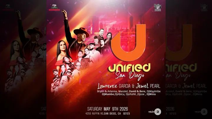 TOMORROW SATURDAY, May 9th 2026 Unified Social San Diego 🔥🔥🔥🔥 Join us for a second edition of the year, brought to you by Unified on2 project & Melomano Dance company Sa