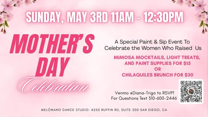 Melómano Studios and D&D Events present 💐✨ Mimosas with Mama 💐✨ A Special Mother’s Day event to honor the women who raised us. 🗓 May 3rd ⏰ 11:00 AM – 12:30 PM We’ll sta