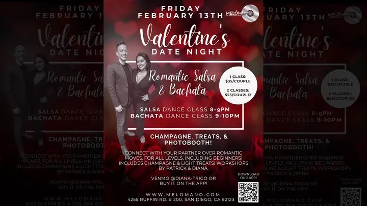 ♥️Ignite the Romance: Valentine’s Couples Salsa & Bachata Dance Workshops! ♥️ Looking for the perfect way to connect and have fun with your special someone? 💕 Join us for an