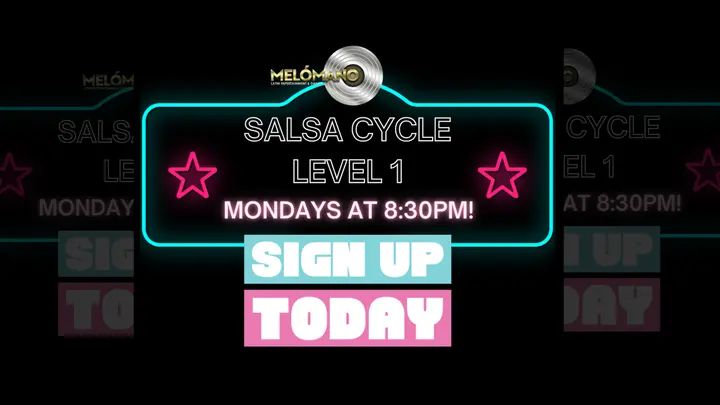 🔥TONIGHT Salsa Cycle 1 at 8:30pm! Don’t miss this chance to join in and dance the night away! 💃🕺 💃It’s Not Too Late to Sign Up! Salsa Cycle 1.5 : Monday, January 12th at