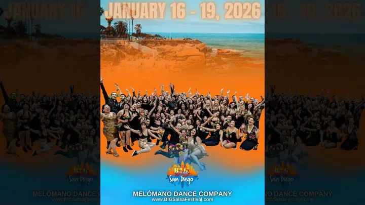 🌟 Join Melómano at BIG Salsa Festival San Diego 2026 🌟 Mark your calendars: January 16 – 19, 2026! Four days of non-stop dancing, music, and energy are coming to sunny San D