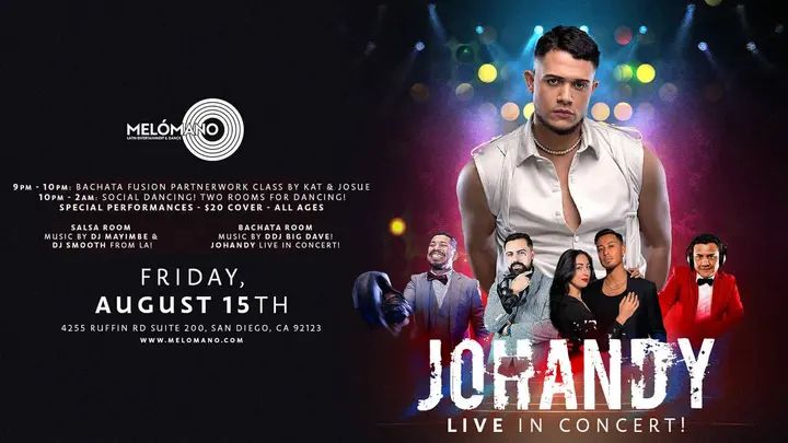 Are you ready this FRIDAY?!🥳 Salsa and bachata lovers unite! We got it all this Friday at Melómano! 🔥🔥🔥 Welcome to the hottest party of the summer! 🎉 The one and only JO