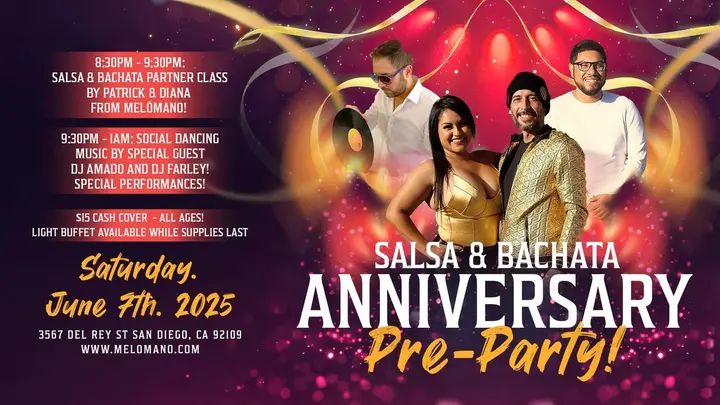 Melómano 11 Year celebration is coming up soon! 🥳 But for those who can’t wait, we have pre-party planned for you! Come dance with us at Tango Del Rey! 💃🏽🕺🏼 🗓 DATE: Satu