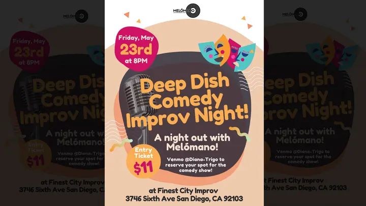 Time to have a fun night out with the dance fam! Lets go enjoy a comedy improv show and make new memories! 🗓️Date: Friday, May 23rd ⏰Time: 8pm! 📍 Finest City Improv - Hill
