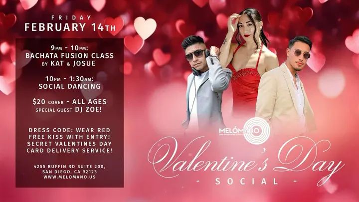 ❤️LOVE IS IN THE AIR!! ❤️ Melómano means music lover and this month we’re celebrating our love for dance! Spend the night doing something you love to do… DANCE! 💃 Love to Da