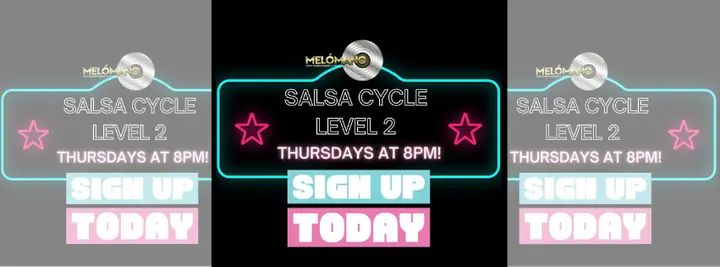 🔥TONIGHT at 8pm! Salsa Cycle 2: Thursday, September 12th Don’t miss this chance to join in and dance the night away! 💃🕺 💃It’s Not Too Late to Sign Up! ✅Salsa Cycle 1: Mo