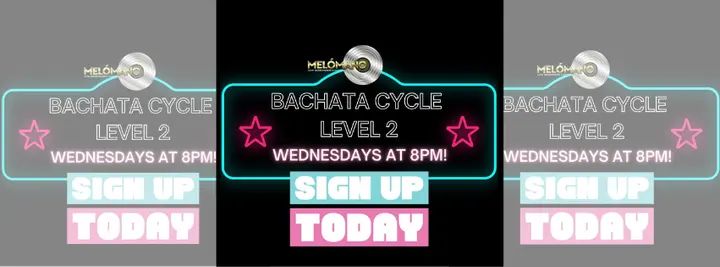 🔥TONIGHT at 8pm! Bachata Cycle 2: Wednesday, September 11th Don’t miss this chance to join in and dance the night away! 💃🕺 💃It’s Not Too Late to Sign Up! ✅Salsa Cycle 2: