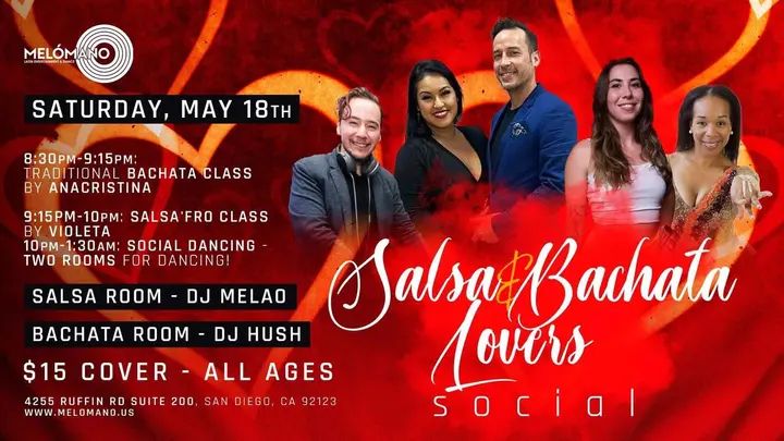 Salsa Lovers! and Bachata Lovers! This one is for you!! 📣Calling the salsa & bachata dancers looking to be in dancers Heaven!!! 🥰 On SATURDAY, May 18th we have a very speci