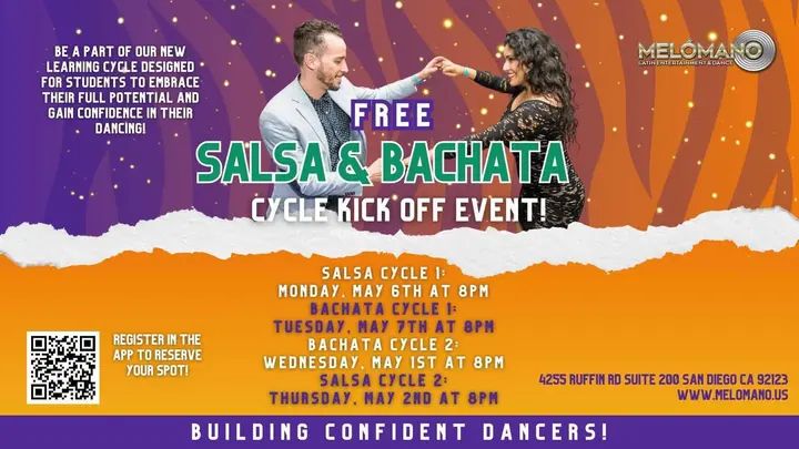 NEW DANCE CYCLE KICK OFF STARTS ON MAY 1ST🥳 These Cycles have been a BIG hit! Come check it out for one FREE session! NOW is the time to learn new moves and take your dancin