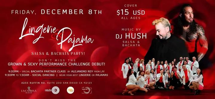 🔥 THIS FRIDAY! 🎉 The Melómano Lingerie 🫦🩱& PJ 🩳🤫Party is back FRIDAY DECEMBER 8th! The last one was an absolutely amazing time! Don’t miss this one! 🗓 FRIDAY, December