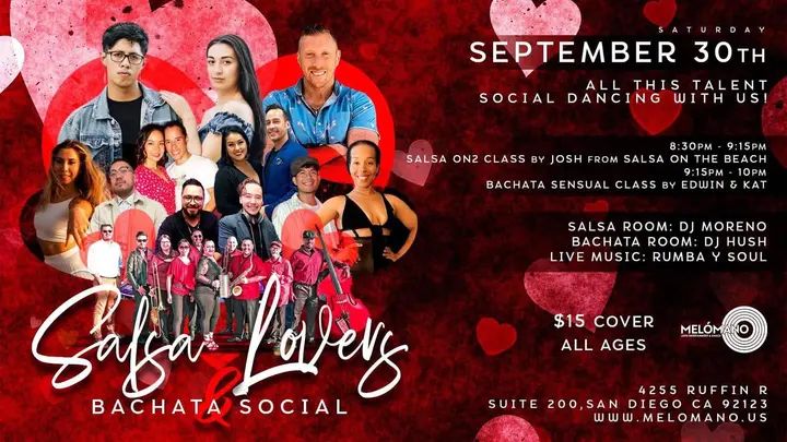 ❤️Salsa Lovers!❤️ This is for you!! 📣Calling the salsa dancers looking to be in Salsa Heaven for night only!!! 🥰 On SATURDAY, September 30th we have a very special night