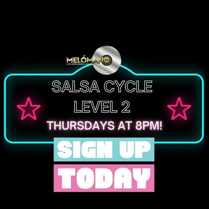 🚨TONIGHT-NEW SALSA Level 2 CYCLE! 🚨join us tonight and every Thursday at 8pm! START NOW 💥 and reach your dance goals faster! Only $85 a month! AND INCLUDES FREE access