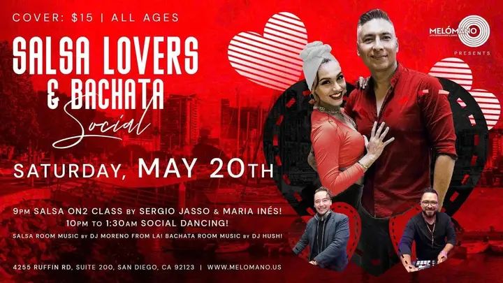 Salsa Lovers! This is for you!! 📣Calling the salsa dancers looking to be in Salsa Heaven for night only!!! 🥰 On SATURDAY, May 20th we have a very special night in planned