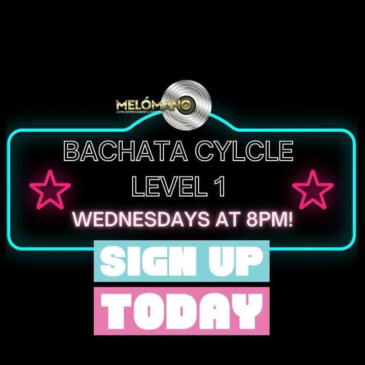 🚨 NEW BACHATA CYCLE 1 ALERT 🚨 Starts TODAY Wednesday, May 3rd!!! Taught by Kevin & Ana! This s a NEW and EXCITING way to reach your Dance Goals!! 🤗 🙌🏼 Melómano has re