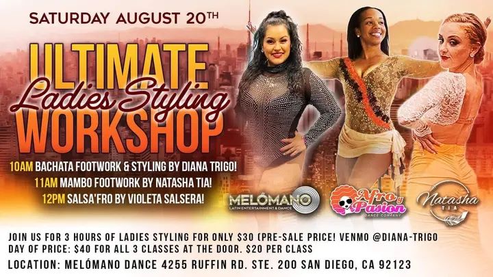 Ladies, want to look better social dancing? 👯 Don't know what to do with your hands while dancing? We are joining forces to bring you The Ultimate Ladies Styling workshop in