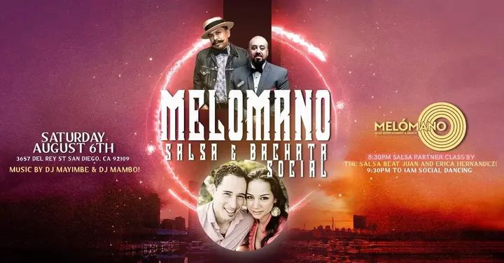 Salsa and Bachata Dancing Saturday August 6th at Tango Del Rey! 🎉 EVERY FIRST Saturday of the month join us for great music and vibes 💕 ! Super nice and friendly environment