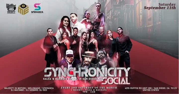 Unified On2 | Speranza | Melómano P R E S E N T The event of the month 🎉 Every 2nd Saturday of the month we have a date #Synchronicity 🗓 Saturday, September 11th Salsa & B