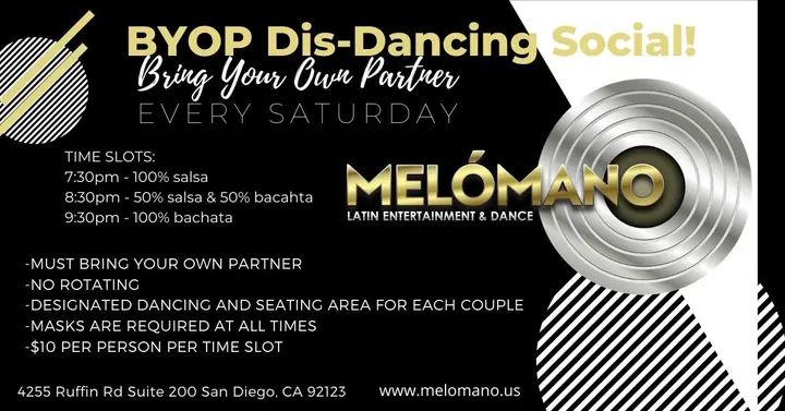 This Saturday we dance!!! 💃This is not your typical social! We have implemented several safety guidelines for partner dancing 🥳 ⚠️ Safety Guidelines ⚠️ ✅ Bring your own