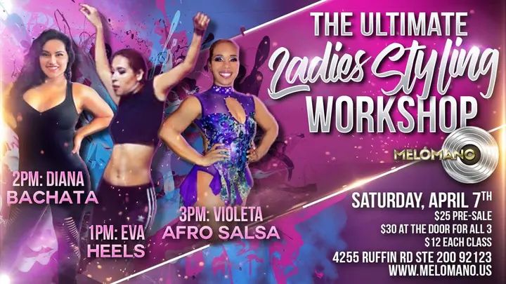 This is your one stop shop for all Ladies Styling needs!! We're brining together some of your favorite San Diego Sexy Ladies for a Congress quality workshop!! Don't miss out o
