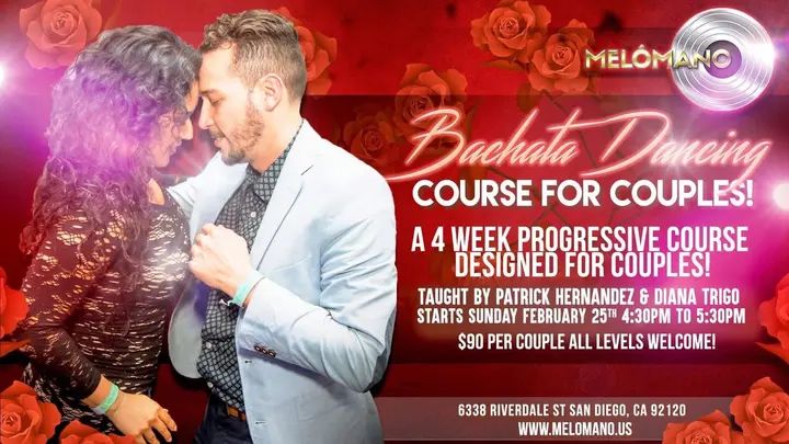 Looking for something fun to do with your loved one?! Try our Bachata Dancing Course for couples! This course is designed especially for couples! A study found couples who